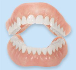 Natural-looking dentures